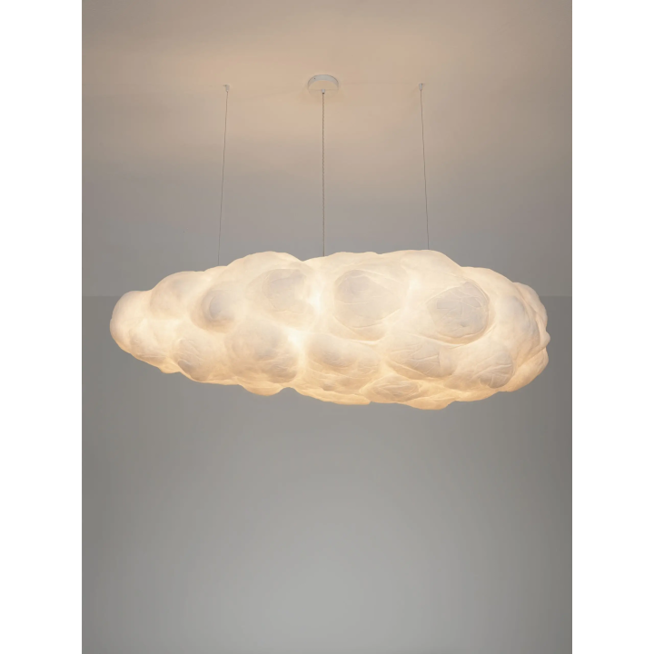 LUCES CLOUDY lampa wisząca chmura 150cm 8xE27 elegancka bawełniana