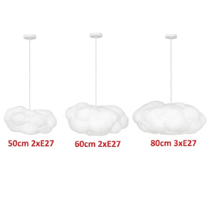 LUCES CLOUD cotton cloud pendant lamp &ndash; 50cm, 60cm, 80cm