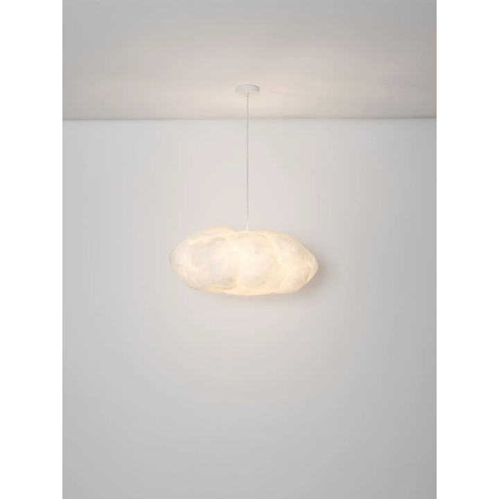 LUCES CLOUDY lampa wisząca chmura z bawełny i jedwabiu 50cm, 60cm, 80cm