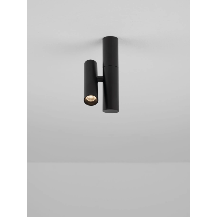 LUCES AVELO lampa sufitowa, czarny regulowany reflektor LED 3W 3000K