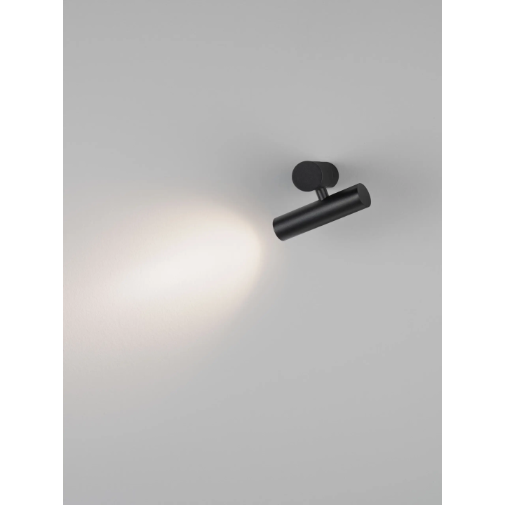 LUCES AVELO lampa sufitowa, czarny regulowany reflektor LED 3W 3000K