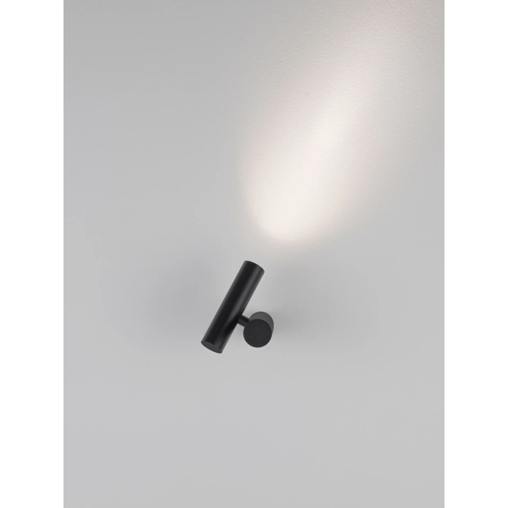 LUCES AVELO lampa sufitowa, czarny regulowany reflektor LED 3W 3000K