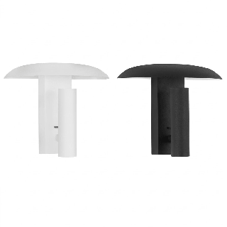 LUCES FRANKIE LED wall lamp with switch on the housing, white, black