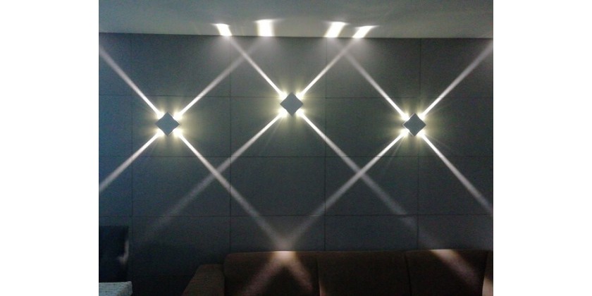 Nowoczesne kinkiety LED z wąskim strumieniem światła