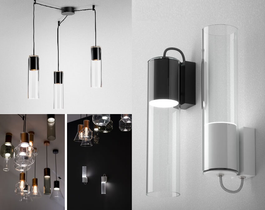 Aqform modern glass lamps