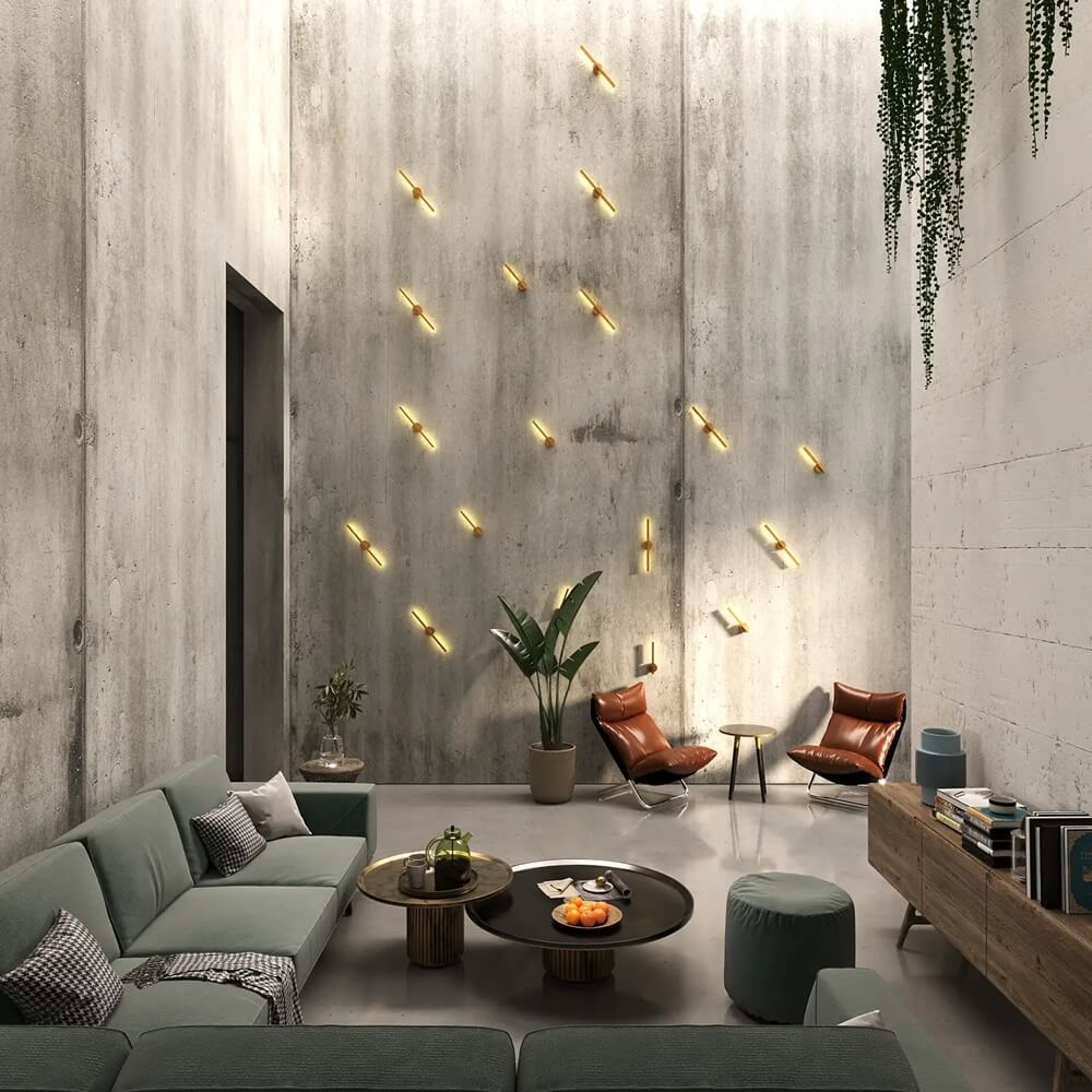 kinkiety LED do salonu wnętrze