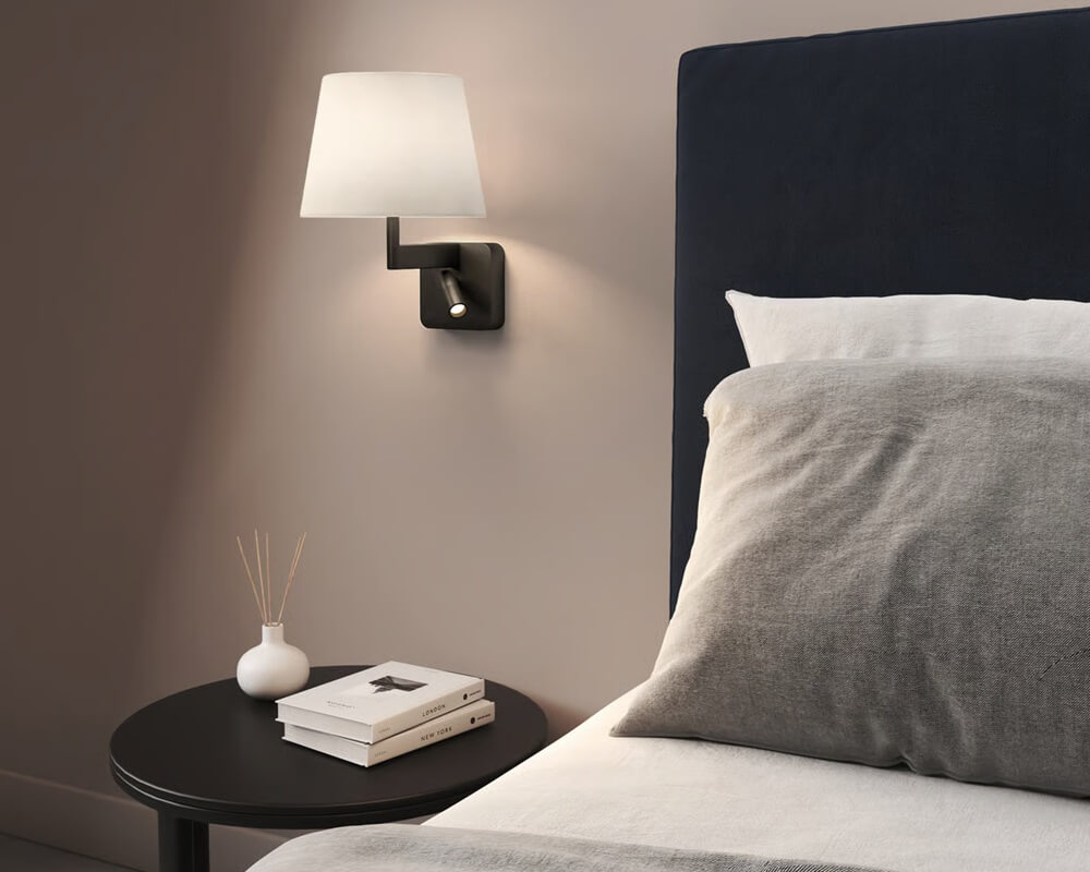 kinkiety led sypialnia