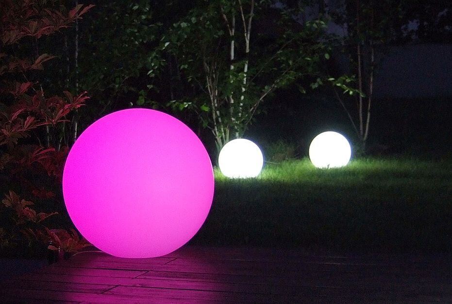 garden balls led light