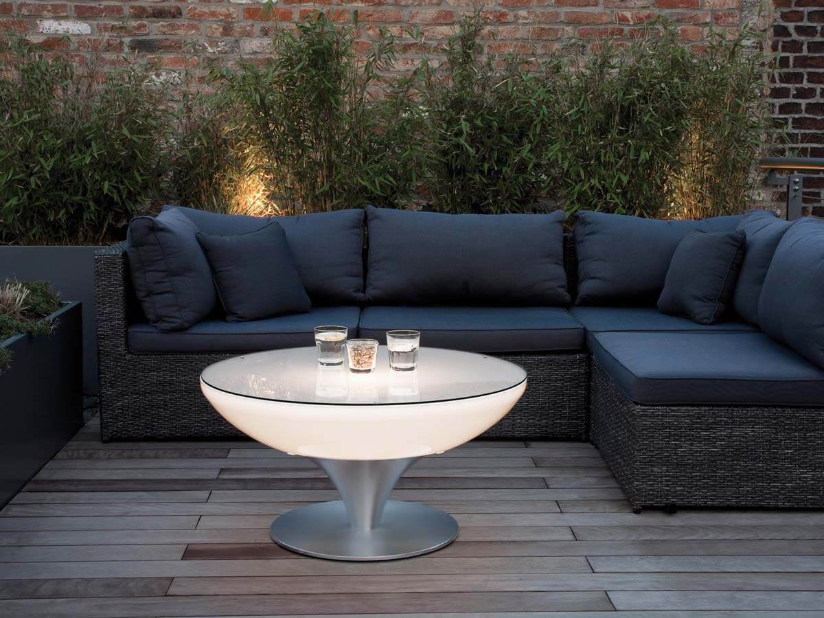 illuminated outdoor LED furniture