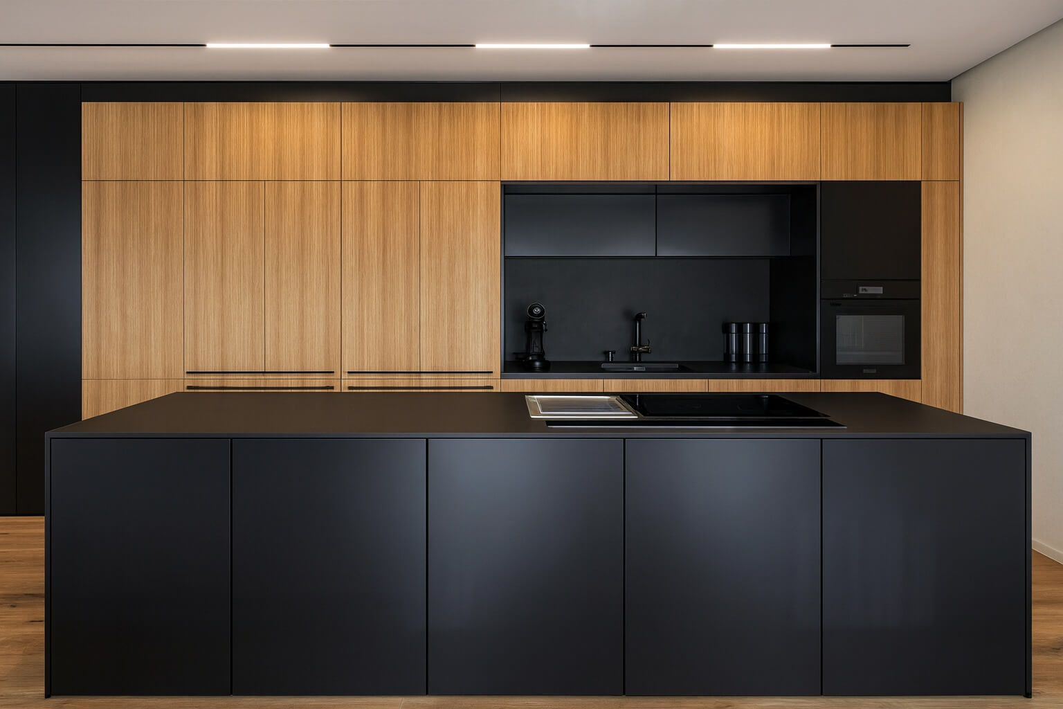 oświetlenie magnetyczne LED w kuchni