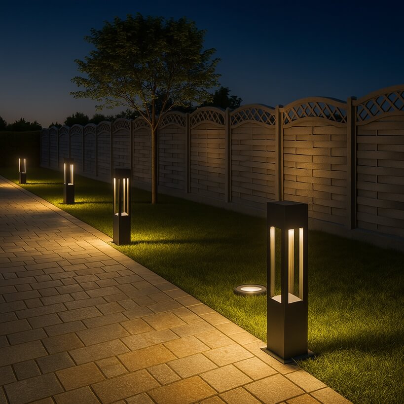 lampa stojąca zewnętrzna wysoka