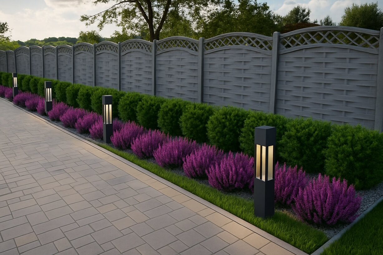 oświetlenie podjazdu lampami ogrodowymi LED