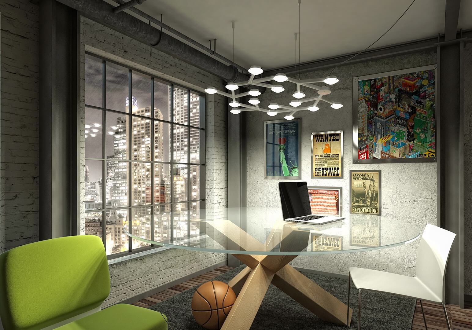 nowoczesna lampa sufitowa wisząca LED nad stół