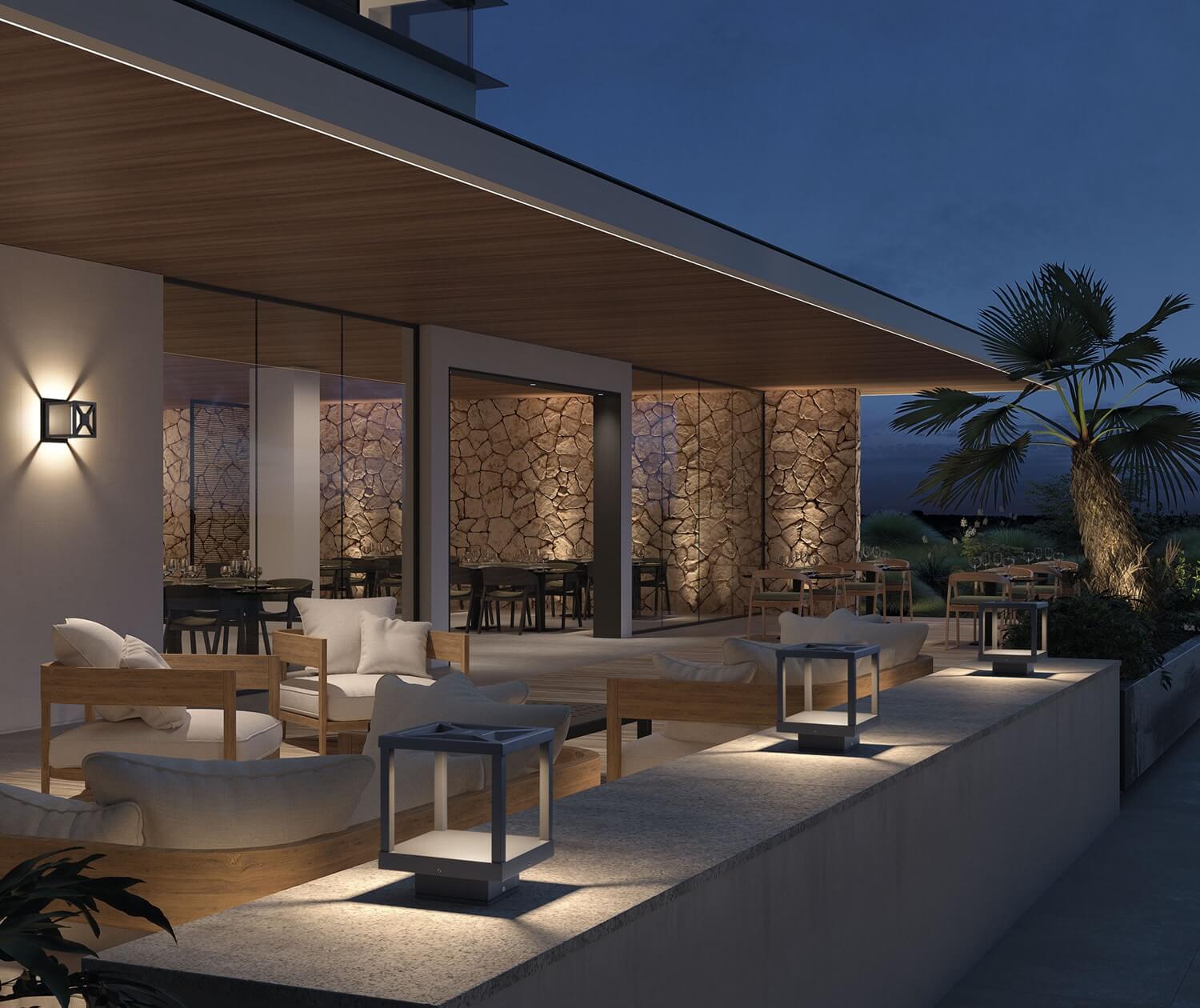 nowoczesne lampy ogrodowe LED