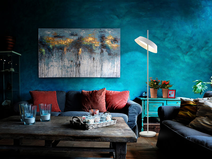 modern LED floor lamp for the living room