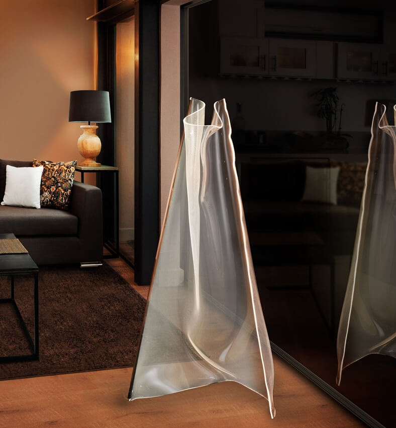 nowoczesna lampa stojąca podłogowa LED