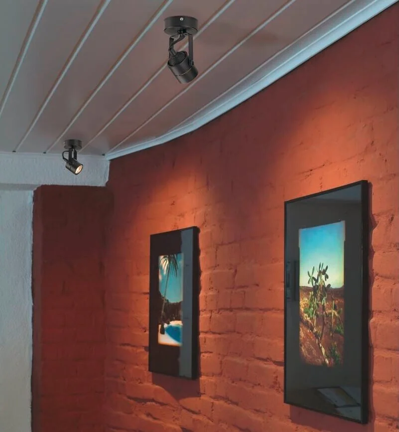 regulowany reflektor sufitowy do oświetlenia obraz&oacute;w