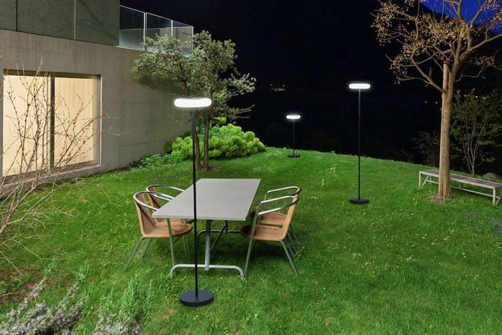 solar standing garden lamps