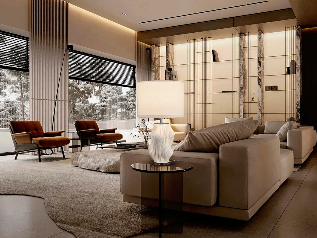 decorative LED table lamp for the living room