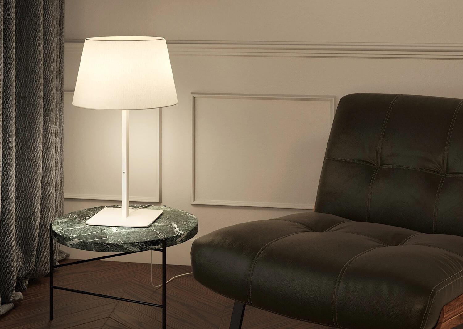 lampa stołowa świetnie sprawdzi się na stolikach i komodach