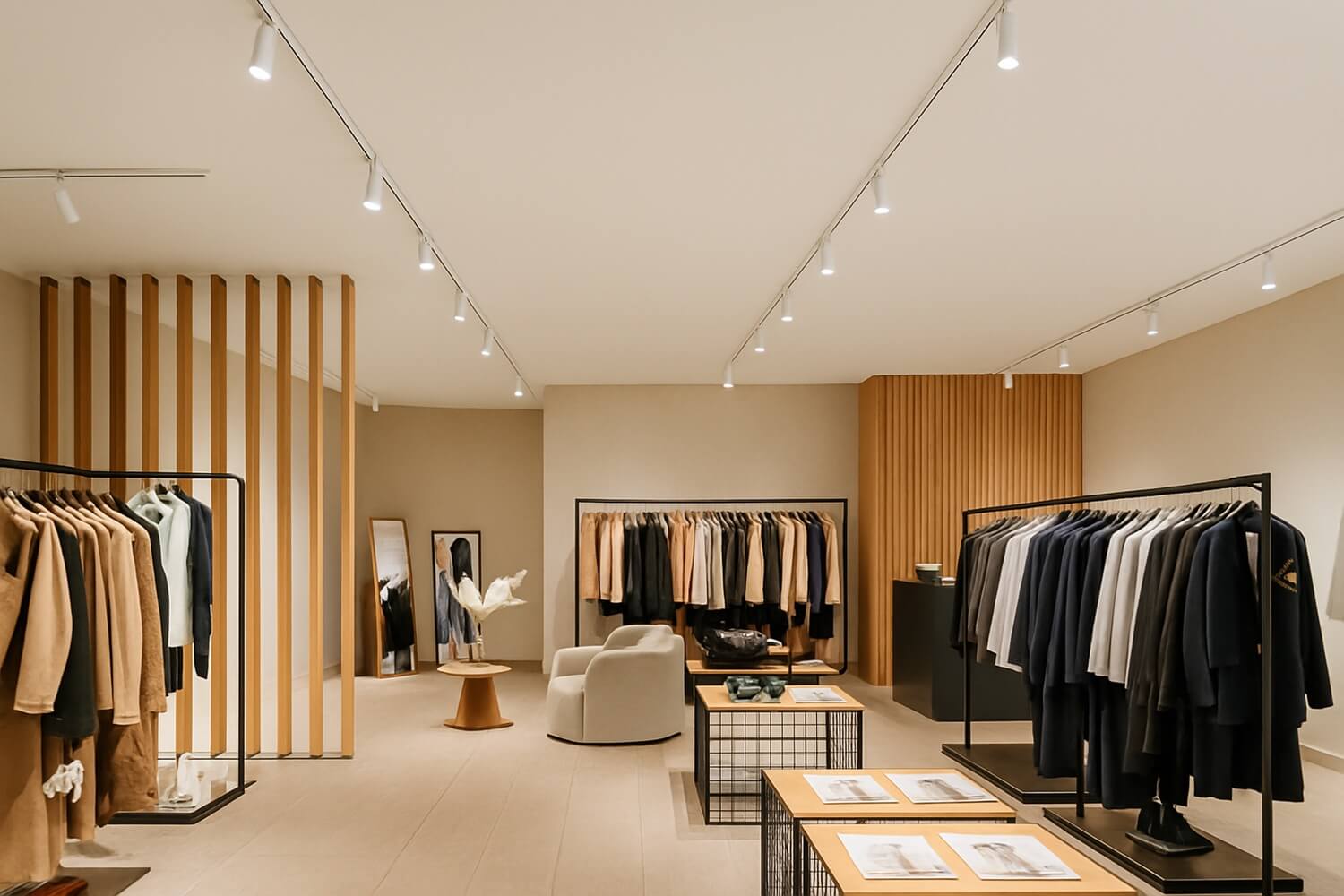 track sysyem three phase for shops