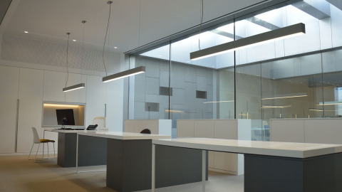 Modern and economical LED lighting for offices