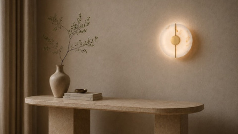 Kinkiety z alabastru &ndash; luksusowe lampy ścienne LED