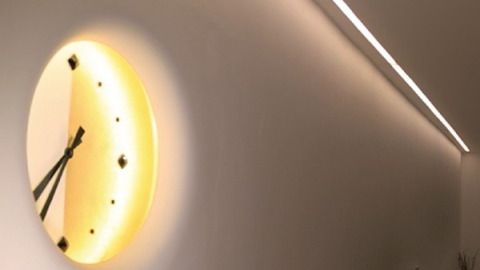  Arrangement of rooms with LED lighting