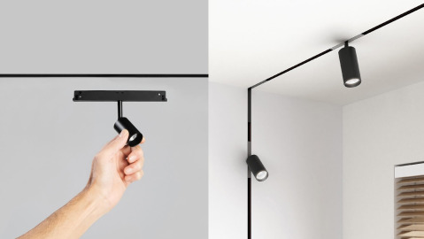 Multitrack - modern lamps and track systems 48V magnetic