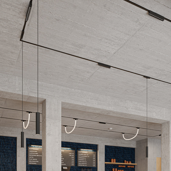 Flattrack Aqform magnetic track lighting - a revolution in interior design