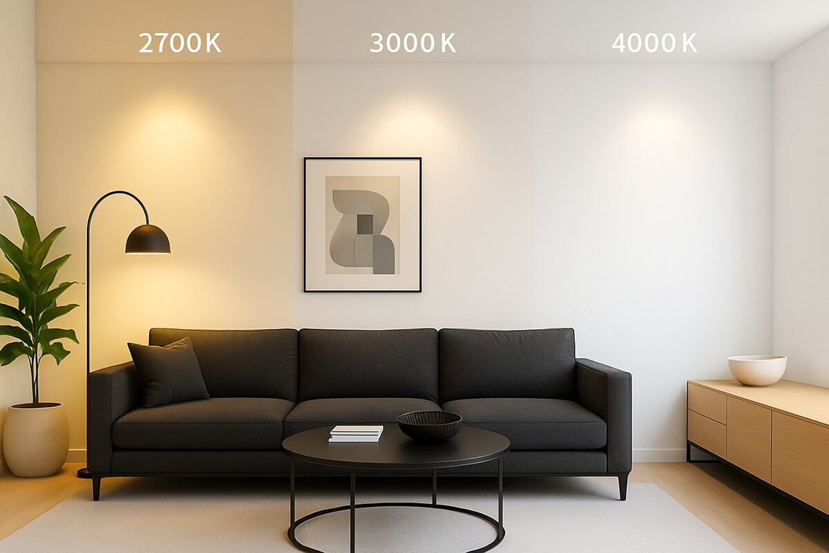Co oznacza 2700K, 3000K, 4000K? Jak dobrać temperaturę barwową światła LED do wnętrza