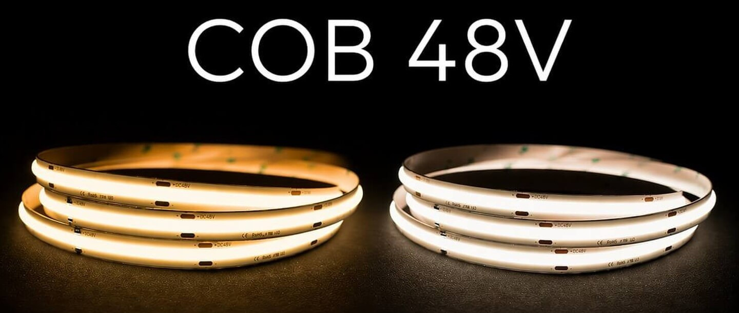 Taśma LED COB 48V – dlaczego warto wybrać? Taśma LED COB 48V – dlaczego warto wybrać?