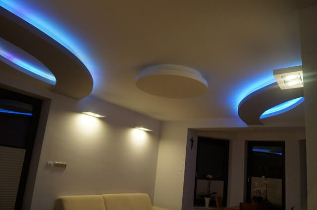 Romantic LED lighting at home
