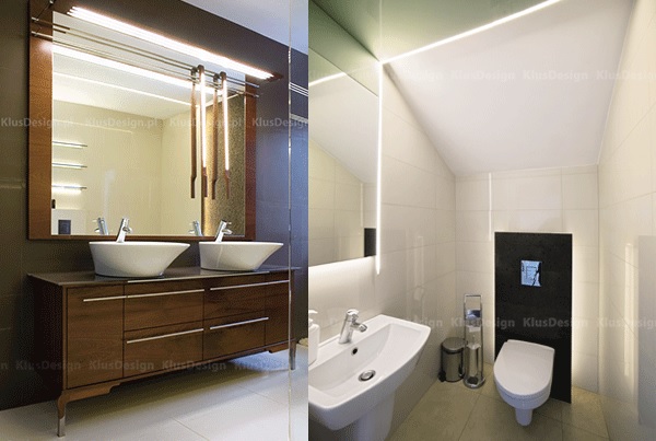 A few ways to break the boring lighting in the bathroom A few ways to break the boring lighting in the bathroom