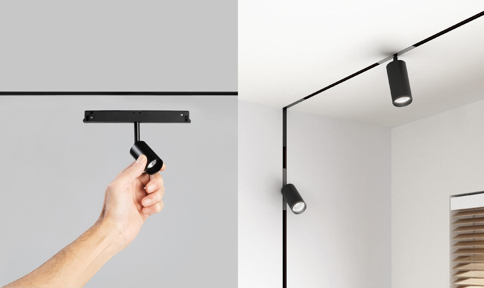 Multitrack - modern lamps and track systems 48V magnetic